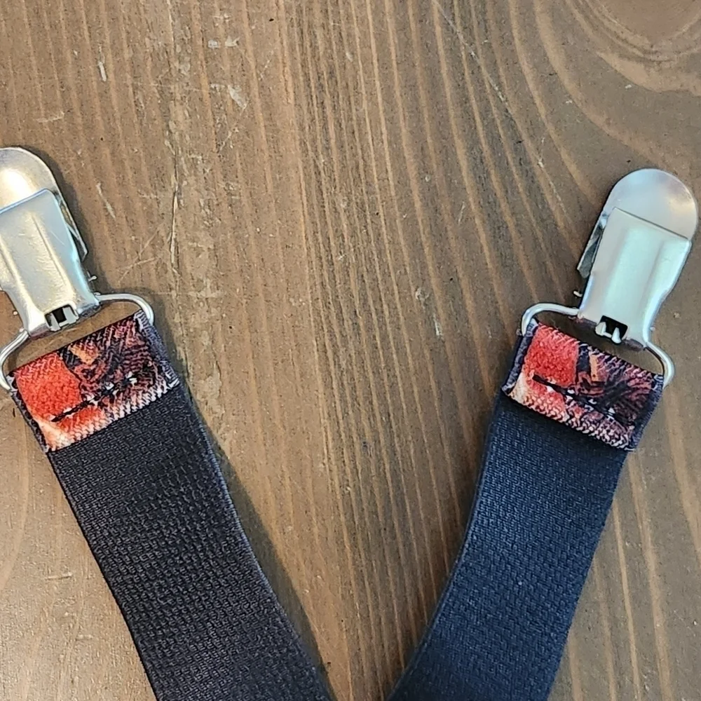 Star Wars Elastic Adjustable Clip-on Kids Suspenders Great Condition Multi-Color